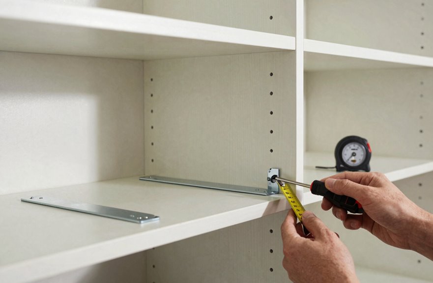 6 Steps to Install Walk-In Closet Shelves Yourself 5 shelf depth 12 inches five sturdy shelves