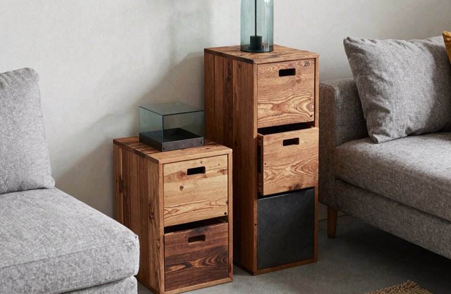 stacked storage for exact height