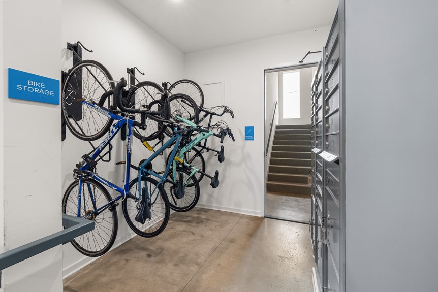 storing bike in compact apartment