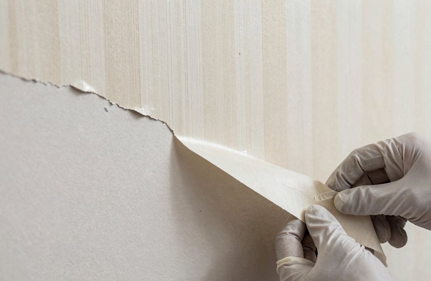 7 Steps to Get Wallpaper Off Your Walls 3 test area identify wallpaper type