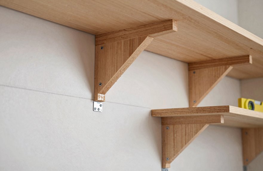 6 Steps to Install Walk-In Closet Shelves Yourself 4 three wall cleat framework setup