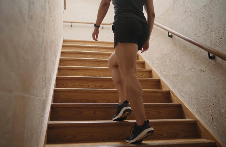 two step stair climb strengthens legs