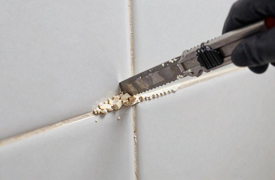 utility knife for quick caulk removal