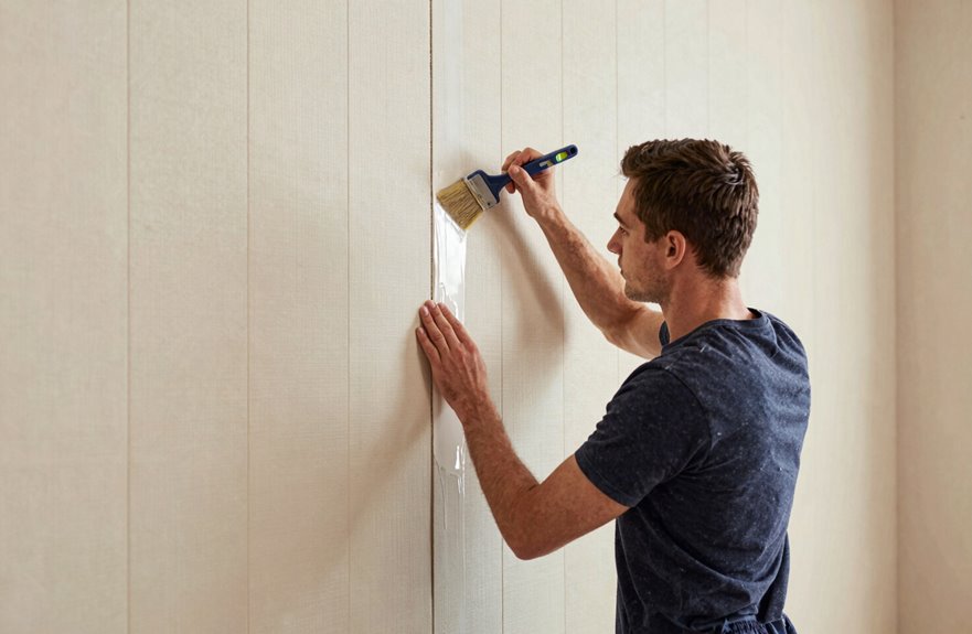 vertical plumb line for panel alignment