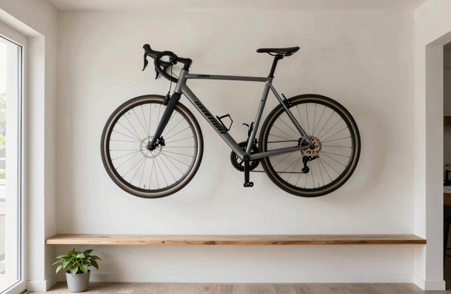 How to Store a Bike in a Small Apartment Without Taking Over Your Space 6 wall mounted bike stylish storage display