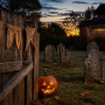 Various outdoor Halloween decorations displayed together for inspiration.